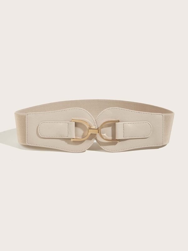 Elastic belt with buckle