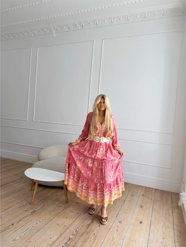 Embroidered Bohemian Maxi Dress